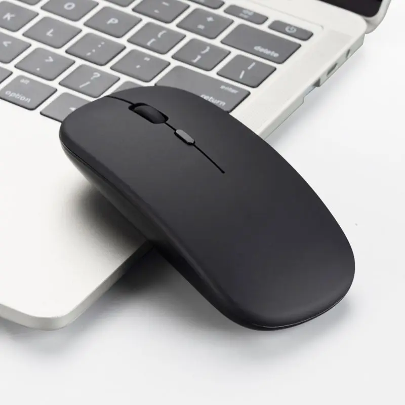 Ultra Wireless Mouse Slim Rechargeable Quiet Desktop Computer Mice Wireless Gamer Mouse For Laptop Computer PC Wireless Mouse