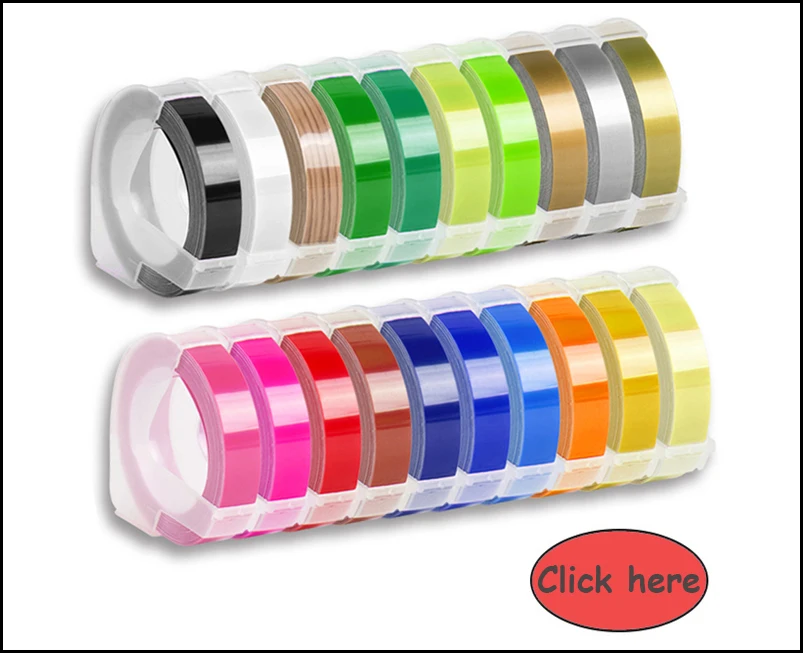 2 rolos etiquetas de plástico para 3d