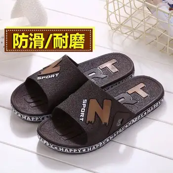 

Sandals men summer indoor outdoor bathroom bath non-slip slippers female couple flip-flops Flip Flops Casual Slippers Slides Men