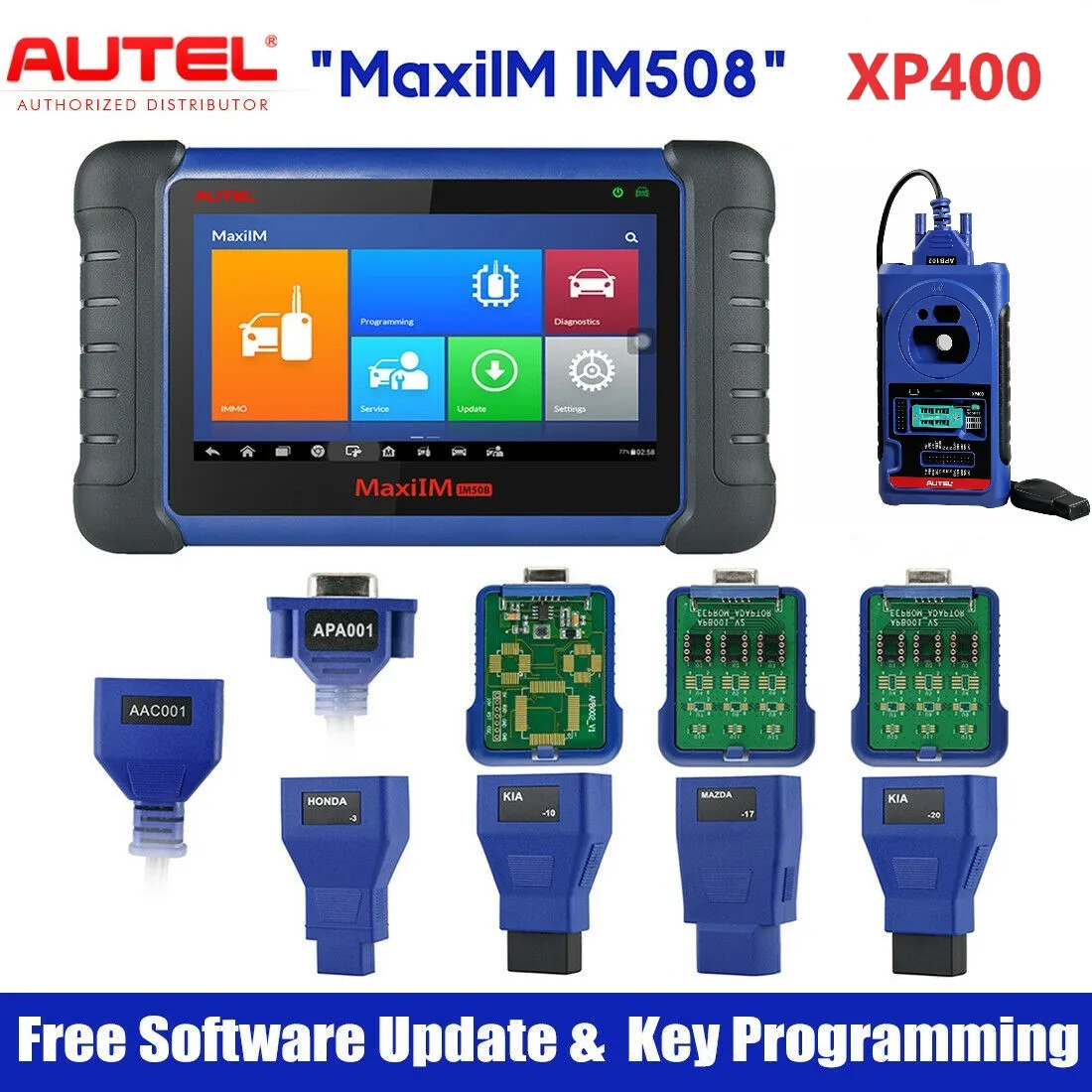 Autel IM508 & XP400 IMMO инструмент для программирования авто диагностический сканер без IP