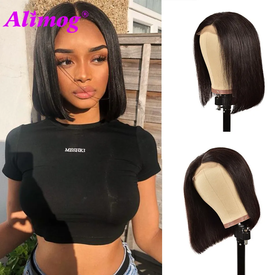 

Short Bob Lace Wig 13*4 Lace Front Wig Brazilian Remy Human Hair Wig Straight Lace Front Wig Alimog Malaysia Short Bob Wigs