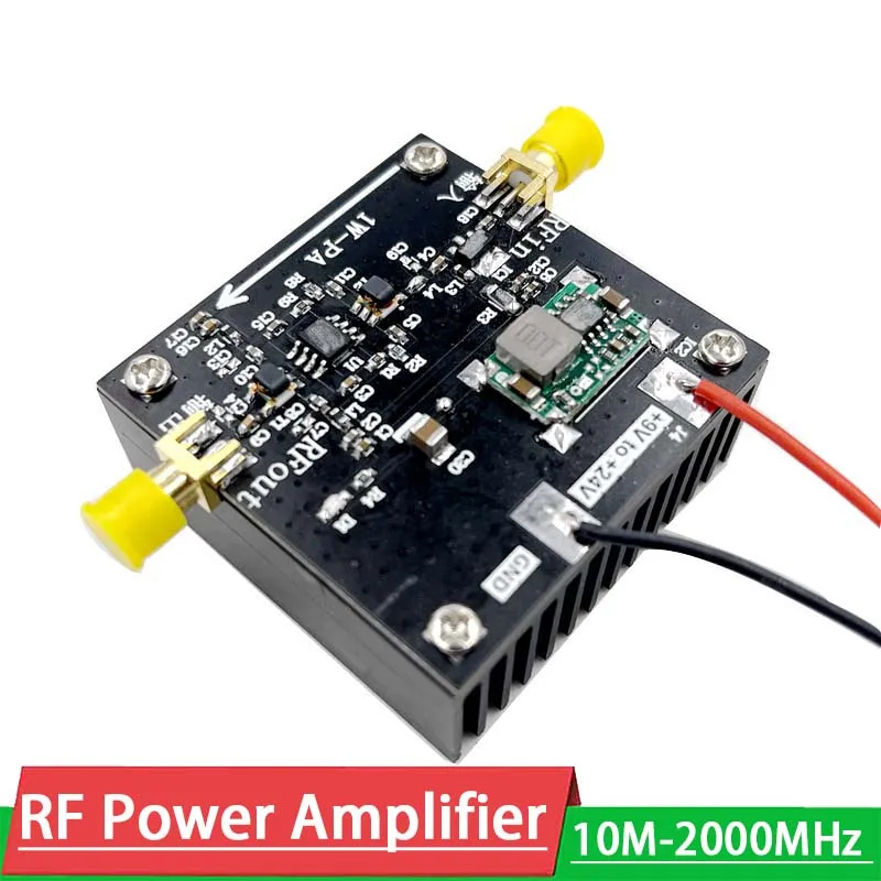 

10M to 2000MHz 1W Linear RF Power Amplifier HF FM VHF UHF FM transmitter GPS For Ham Radio amp remote 433Mhz 315Mhz