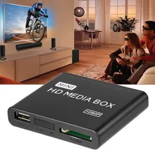 Мини медиаплеер 1080P Mini HDD медиа-бокс ТВ-бокс видео мультимедийный