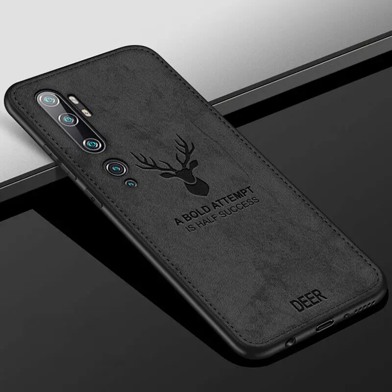 Черный Чехол для Xiaomi mi 9 SE 9T Pro A3 A2 Lite A1 Pocophone F1 Elk Deer тканевый мягкий чехол для Xiao mi Red mi Note 8 7 6 5 Pro 8A 7A 6A - Цвет: Черный