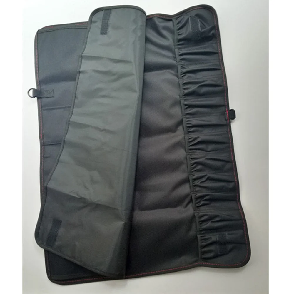 Professional Chef Knife Case Knife Roll Bag Chef Bag Cutlery Holder Organizer (Black)