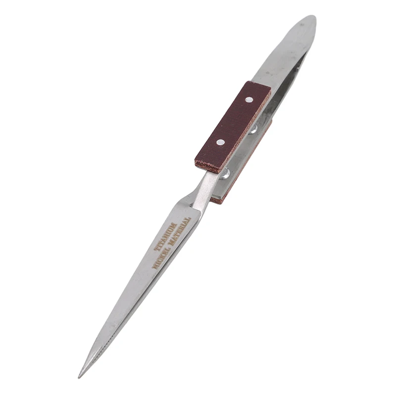 Stainless Steel Cross Locking Tweezers Self Closing Jewelry Soldering Craft Repair