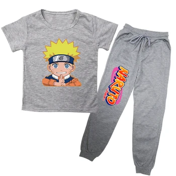 

Boy Clothes Toddler Kids Baby Boys Girls Outfits Clothes Anime Naruto Print T-shirt Top+Pants 2pcs Set Legging Pants Shirt Suits