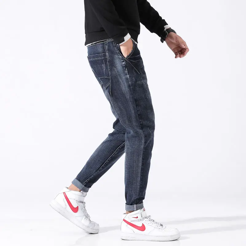 mens fashion jeans rolled