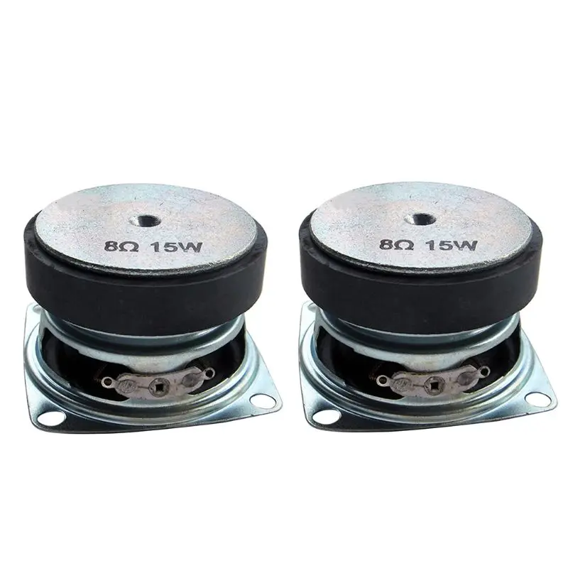 Комплект из 2 предметов, 2 дюйма мини Портативная аудио колонка 4/8Ohm 8/15W полный спектр мультимедиа Динамик для дома Театр звук Системы DIY 28TE