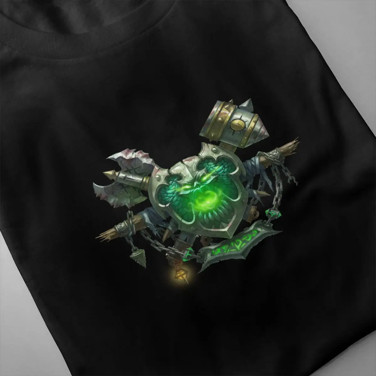 World Of Warcraft off white Men's Short Sleeve T-shirt 100 Percent Cotton Graphic Tshirt World Of Warcraft off white Men's Short Sleeve T-shirt 100 Percent Cotton Graphic Tshirt