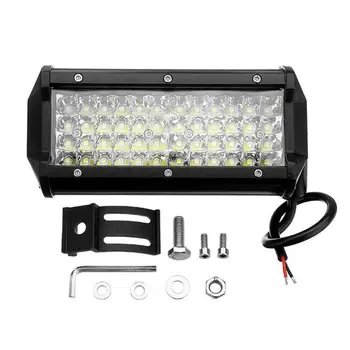 

7 Inch 144W 48LED Work Light Bar Spot Beam Driving Fog Lamp Off-Road Tractor 4WD