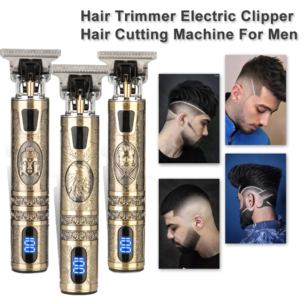 Reducido Cortadora de pelo eléctrica para hombre, afeitadora profesional para Barba, Barbero, 0mm, Máquina para cortar Cabello, estilo de corte de pelo, novedad de 2021 WGwgrEgLKlV