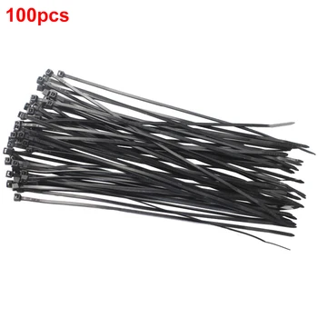 

100 Pcs Hardware Cable Ties DIY Commercial Fastening Wire Zip Packaging Practical Fastener Nylon Industrial Supply Self Locking