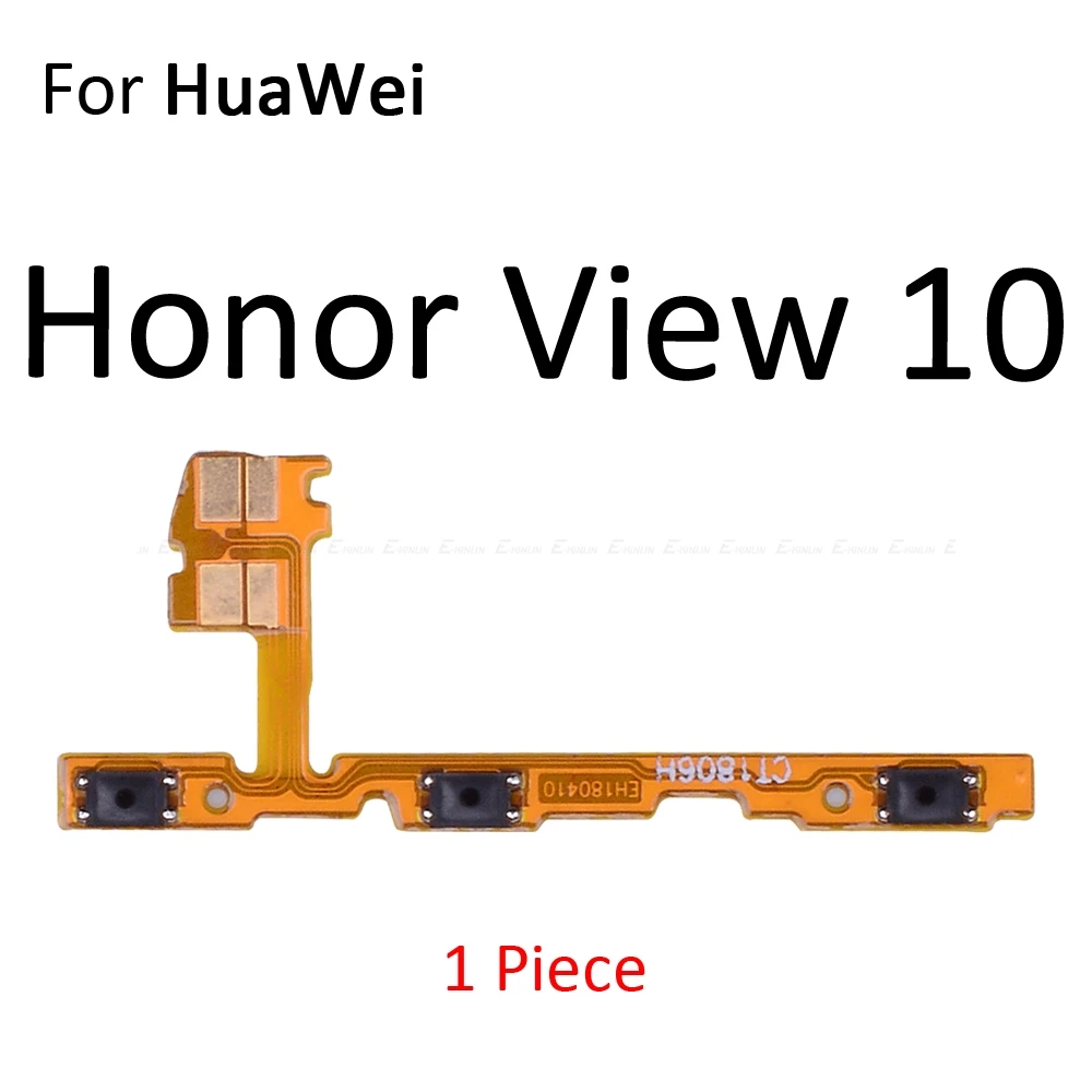 Гибкий ленточный кабель с кнопкой включения и выключения звука для HuaWei Honor View 20 Note 10 9 9i 9 8C 8X Max Pro Lite - Цвет: For Honor View 10