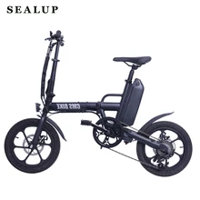 Электрические алюминиевые колеса 16 дюймов 6 Скорость складной мини-электро-велосипед 250w