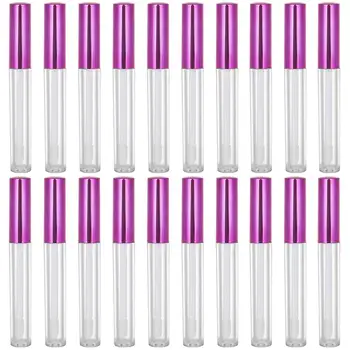 

50 Pack 2.5ML Empty Lipgloss Tube Containers With Wand Lip Gloss Tube Transparent Plastic Lip Balm Holder Cosmetic Containers