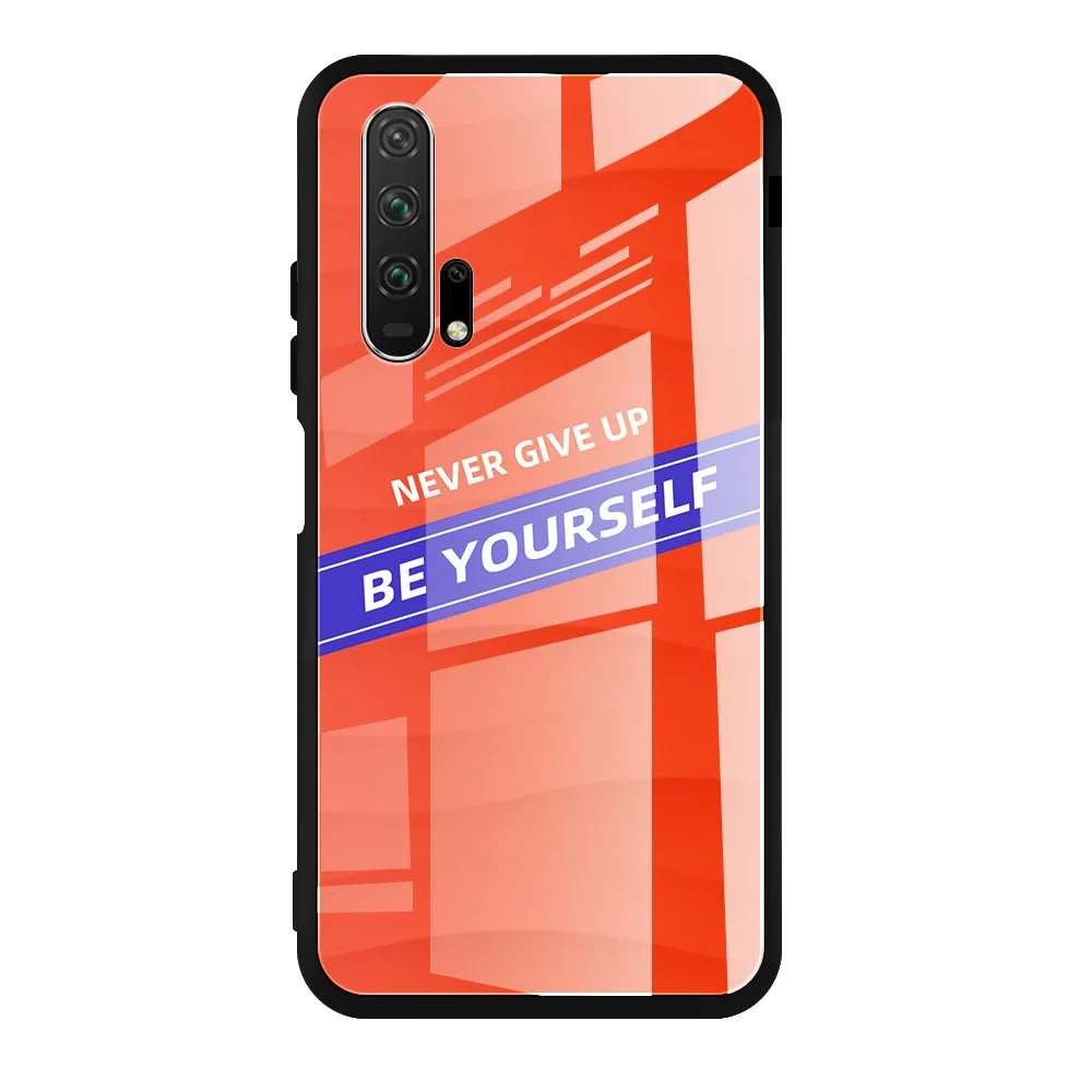 CP-04 Для huawei Honor 9X 9X PRO HONOR 20 HONOR 20 PRO HONOR 10 LITE P smart никогда не откажитесь от слова вдохновленного закаленного стекла - Цвет: CP-04
