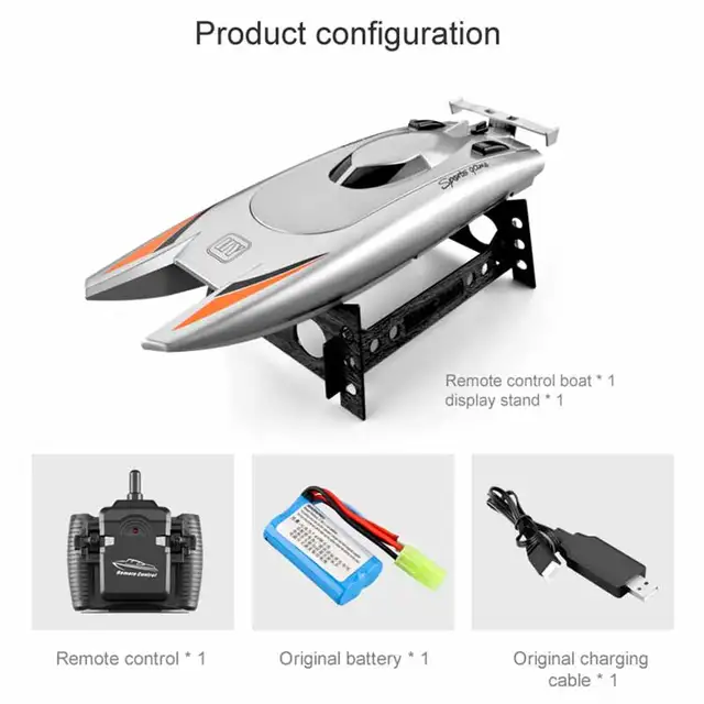 2.4G remote control boat high speed speed boat children competition yacht water toy 4