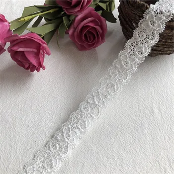 

2.5cm coton chaud brodé blanc fleur dentelle tissu dubaï couture bricolage garniture tulle applique ruban collier robe mariée