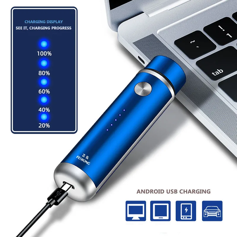 Mini Electric Shaver for Men Portable USB Charging Face Body Razor
