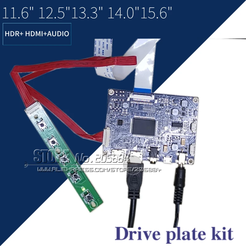 14," 1920x1080/1366x768 VGA HDMI/EDP ЖК-драйвер 14,0 дюймов ЖК-экран для ноутбука драйвер платы DIY Kit - Цвет: Kit-drive plate