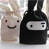 1Pcs Cute Cartoon Fabric Cotton Travel Drawstring Storage Bags Creative Sorting Sundries Bags Home Storage Tools 1