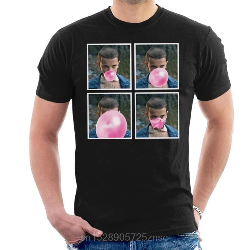 Футболка с принтом Eleven Bubblegum Stranger Things Мужская футболка masculina wo men camiseta