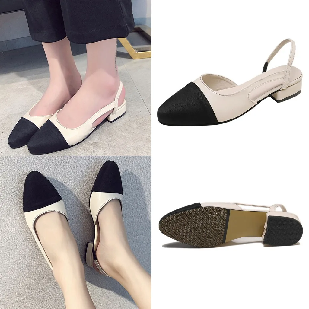 

Leather Shoe Women Fashion Tide Women Sneaker WoMen Summer Fashion Color Matching Casual Low-Heeled Professional Sandals 515