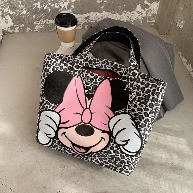 Disney 21 New Leopard Handbag Women S Mickey Mouse Canvas Bag Cartoon Pattern One Shoulder Shopper Bags Baby Kids Bags Aliexpress Disney 21 New Leopard Handbag Women S Mickey Mouse Canvas Bag Cartoon Pattern One Shoulder Shopper Bags Baby Kids Bags Aliexpress