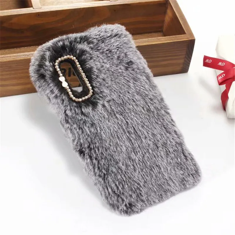 Роскошный чехол из кроличьего меха для Huawei p smart 2019 honor 10 lite 9 nova 5T 3i 2i 5i 5 pro 3e plus