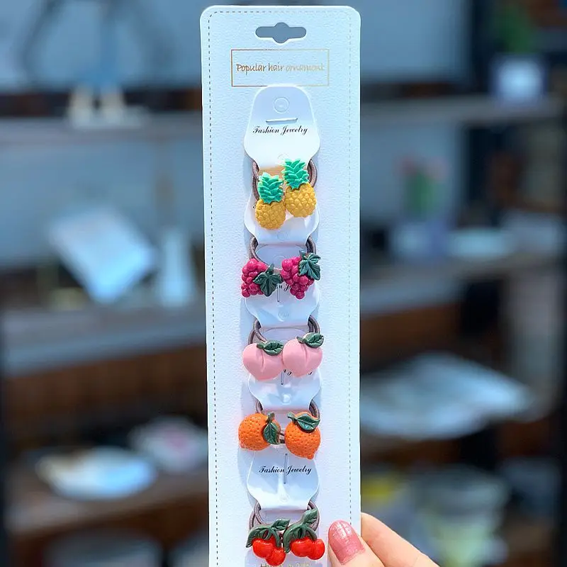 10pcs/card New Baby Girls Hairbands Kids Children Cartoon Headbands Cute Headwear Infants Toddlers Lovely Hair Accessories