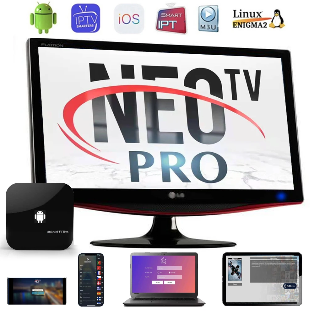 king neo PLUS IP M3U TV EUROPE anroid/pc/ios/ support M3U smart TV