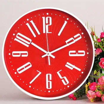 

Plastic Wall Clock Hanging Silent 12 Inch 30cm Study Farm 2020 Living Room Wall Clock Home Decor Large