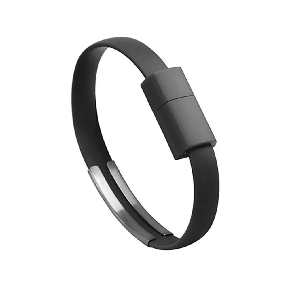 Цветной мини микро-usb браслет зарядное устройство Шнур для устройств type-C