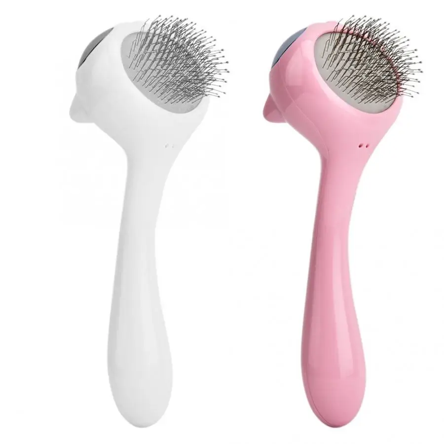 Портативный Расческа для домашних животных Сталь Pin Уход за лошадьми Deshedding инструмент для собак, кошек, силиконовая щетка для животных