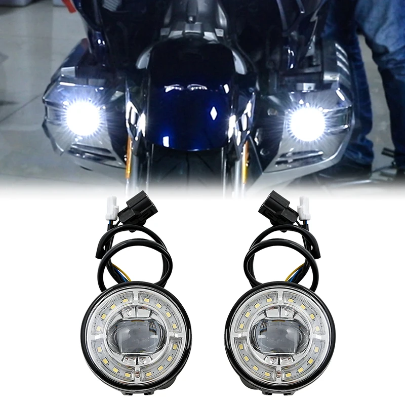 Мотоцикл Strobe светодиодный Противотуманные фары комплект для Honda Goldwing GL1800 GL 1800 2018