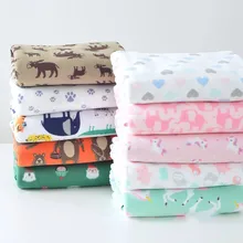 Полметра из Полар-флиса; бархат кораллового цвета; фланелевая одежда для малышей Одежда для простыни на кровать, на осень-зиму, плотные Кофты с ткань с рисунками героев мультфильма