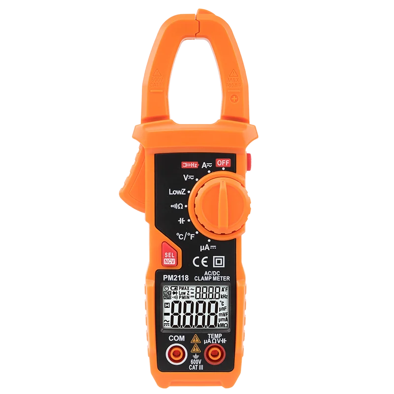 Портативный мультиметр PEAKMETER PM2118 измеритель переменного/постоянного тока