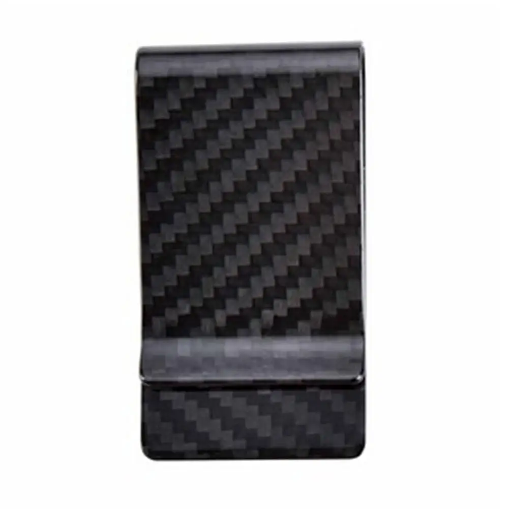 HOT SALES 2021 Carbon Fiber Texture Wallet Purse Money Clipper Pocket Credit Card Cash Holder 5