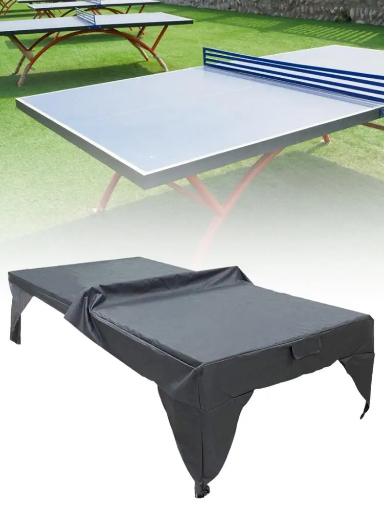 Table De Tennis De Table Housse Imperméable Couverture Pour Table De Ping Pong 165 X 70 X 185 Cm Noir 96811209