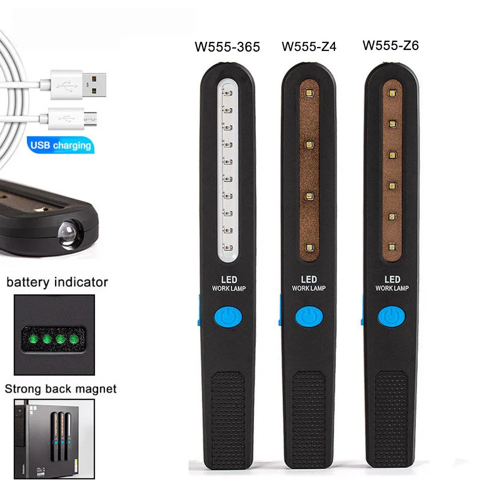 

Portable Germicidal Lamp LED Flashlight Torch UV Light Built-in Battery Rechargeable Magnetic Outdoor Waterproof Identification