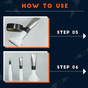 

20pcs Nozzle Applicator Caulking Finisher Kit Assorted Sizes Stainless Steel Durable Sealant Bathroom Window Tools Reusable
