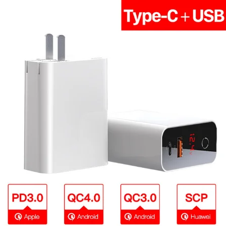 Baseus Quick Charge 4,0 3,0 USB зарядное устройство для iPhone 11 Pro Max samsung huawei мобильный телефон QC4.0 QC3.0 QC type C PD быстрое зарядное устройство - Тип штекера: US Plug White