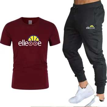 

New fashion men's sportswear running jogging men's running fitness clothing men's fitness clothing sports two-piece suit 2020