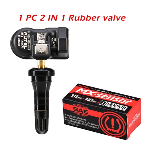1pc 2in1 Rubble 4 шт. autel MX-sensor 433 МГц 315 МГц 2 в 1 MX sensor универсальное Программирование давления в шинах TPMS сенсор Поддержка autel TS601 TPMS инструмент - Цвет: 1pc 2in1 Rubble