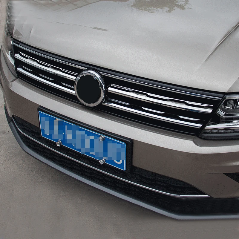 Наклейки для Volkswagen Tiguan 2019 в сетке яркие автомобильные наклейки из нержавеющей