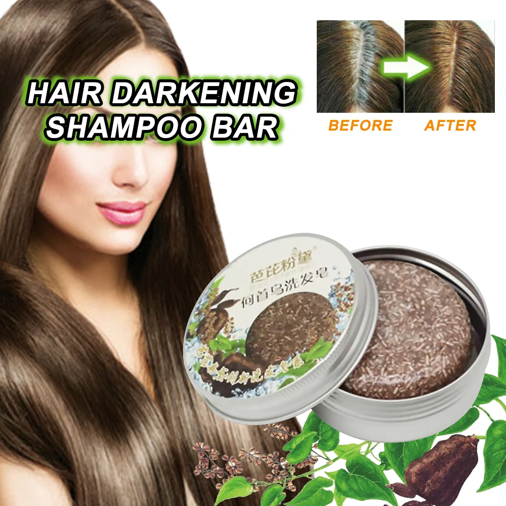 Hair Darkening Shampoo Bar Soap Hair Shampoo Polygonum Essence Hair Cleansing Hair Darkening Shampoo Bar Soap Hair Shampoo Polygonum Essence Hair Cleansing