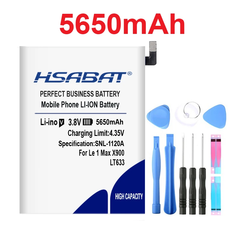 HSABAT LT633 5650 мАч батарея для Letv Le 1 Max X900 Le one Max X900 батареи для мобильных телефонов