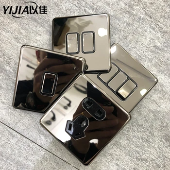 

Push button switch light switches 86type 1GANG,2GANG,3GANG 10A retro Push Button Wall Switch for living room home decoration