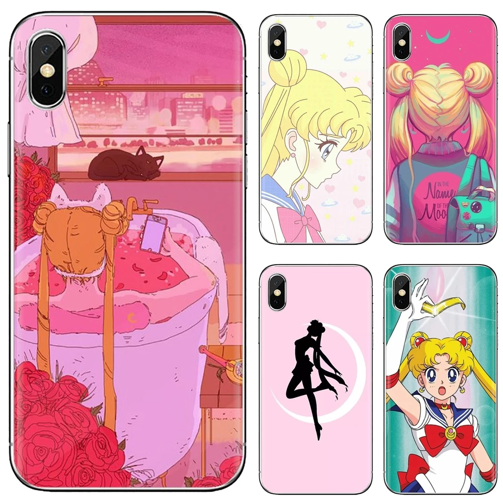 For Huawei Mate 20 30 40 7 8 9 10 Lite Pro P Smart 2018 2019 Plus G7 G8 Case Cover Kawaii-Sailor-C-Moon-Pink-JP-Anime | Мобильные